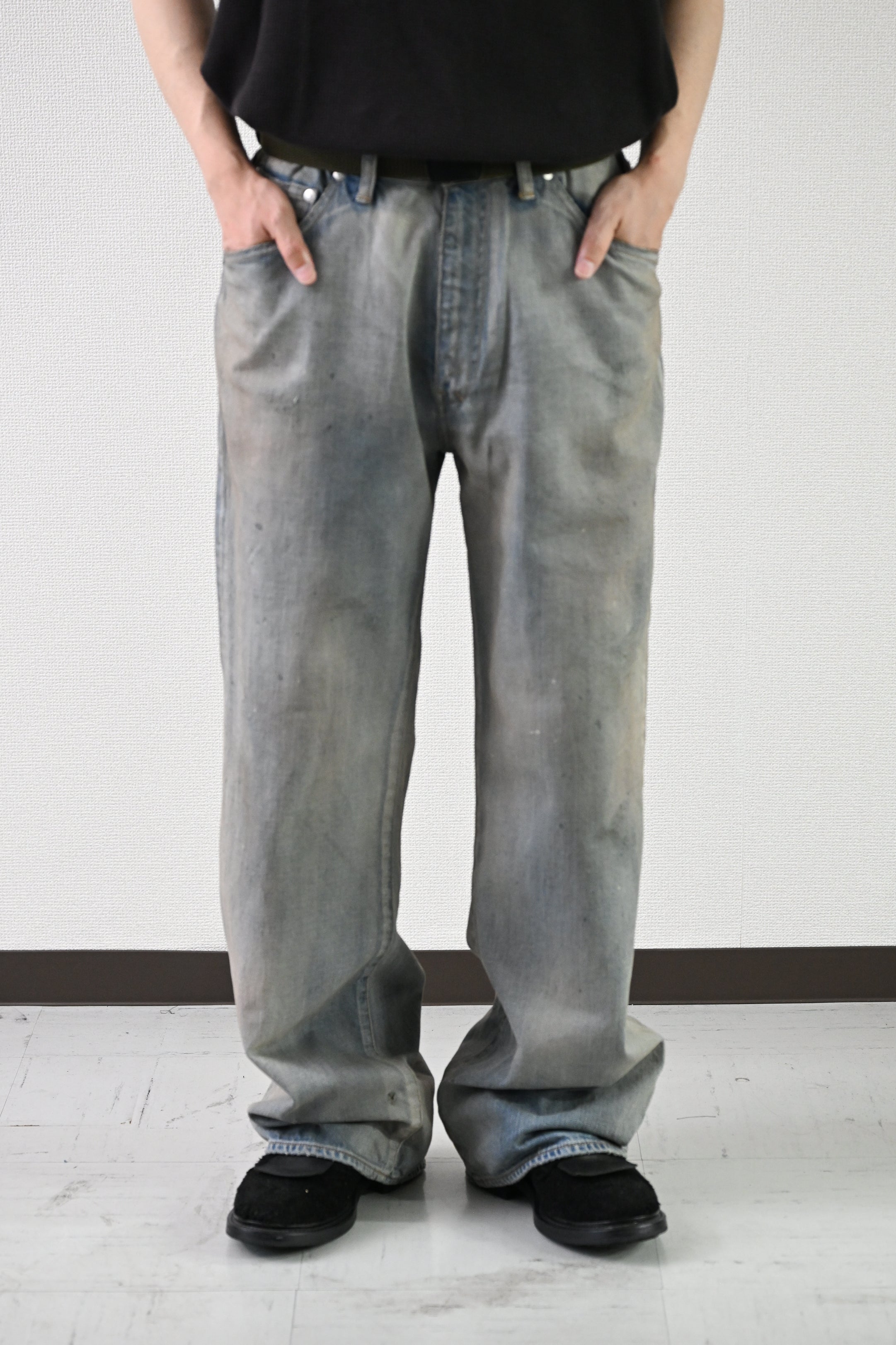 デニム+ジーンズ ancellm SHOE-CUT DENIM PANTS INDIGO ANCELLM / SHOE-CUT DENIM PANTS -INDIGO – and father