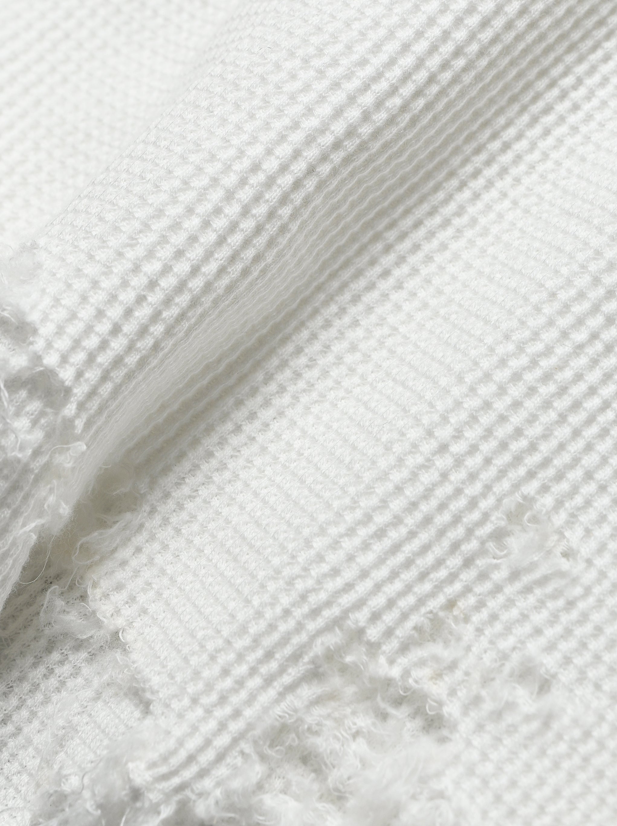 ANCELLM / DAMAGE WAFFLE CREW LS -WHITE – and father