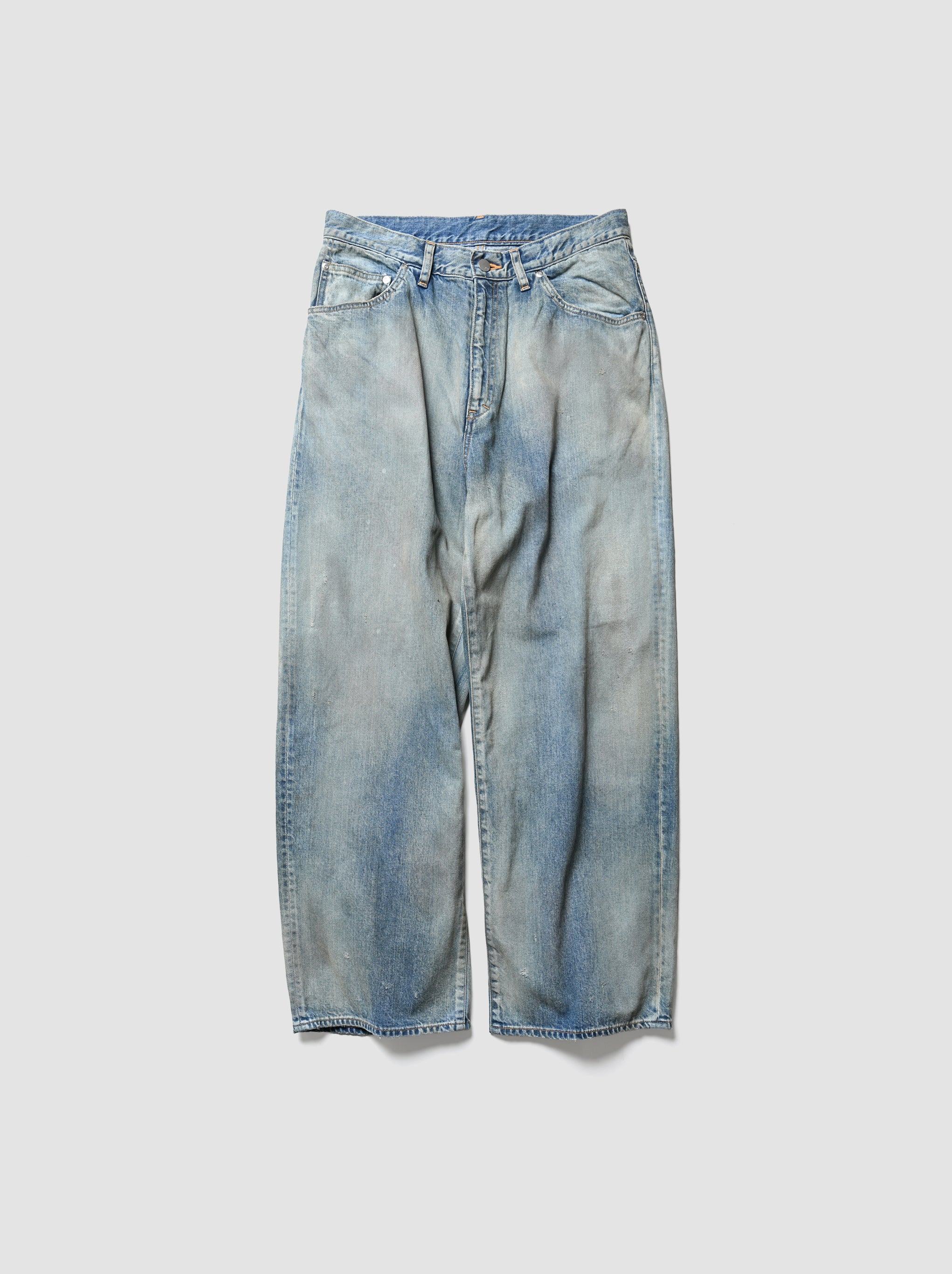 ANCELLM / #08 MIDDLE STRAIGHT 5P DENIM PANTS -INDIGO