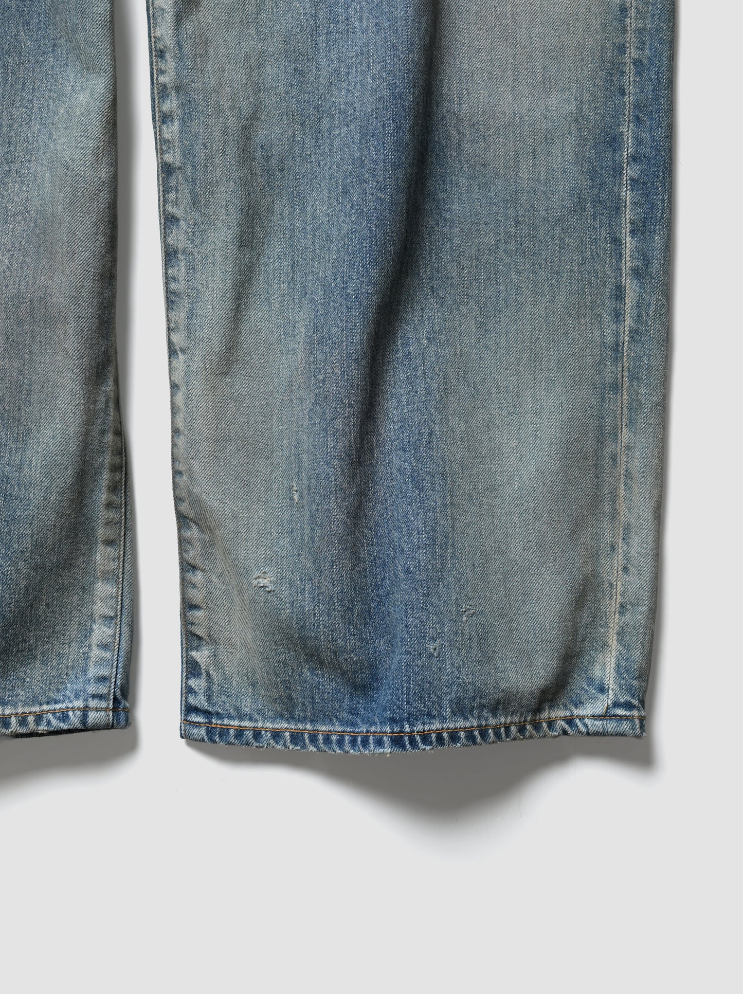 ANCELLM / #08 MIDDLE STRAIGHT 5P DENIM PANTS -INDIGO