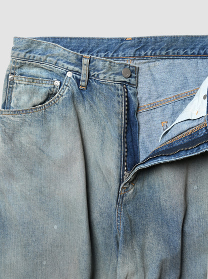 ANCELLM / #08 MIDDLE STRAIGHT 5P DENIM PANTS -INDIGO
