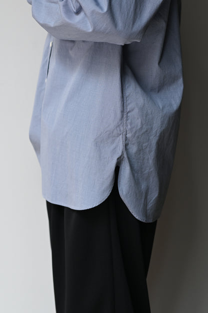 KAPTAIN SUNSHINE / Hakeme Chambray Classic Dress Shirt -BLUE