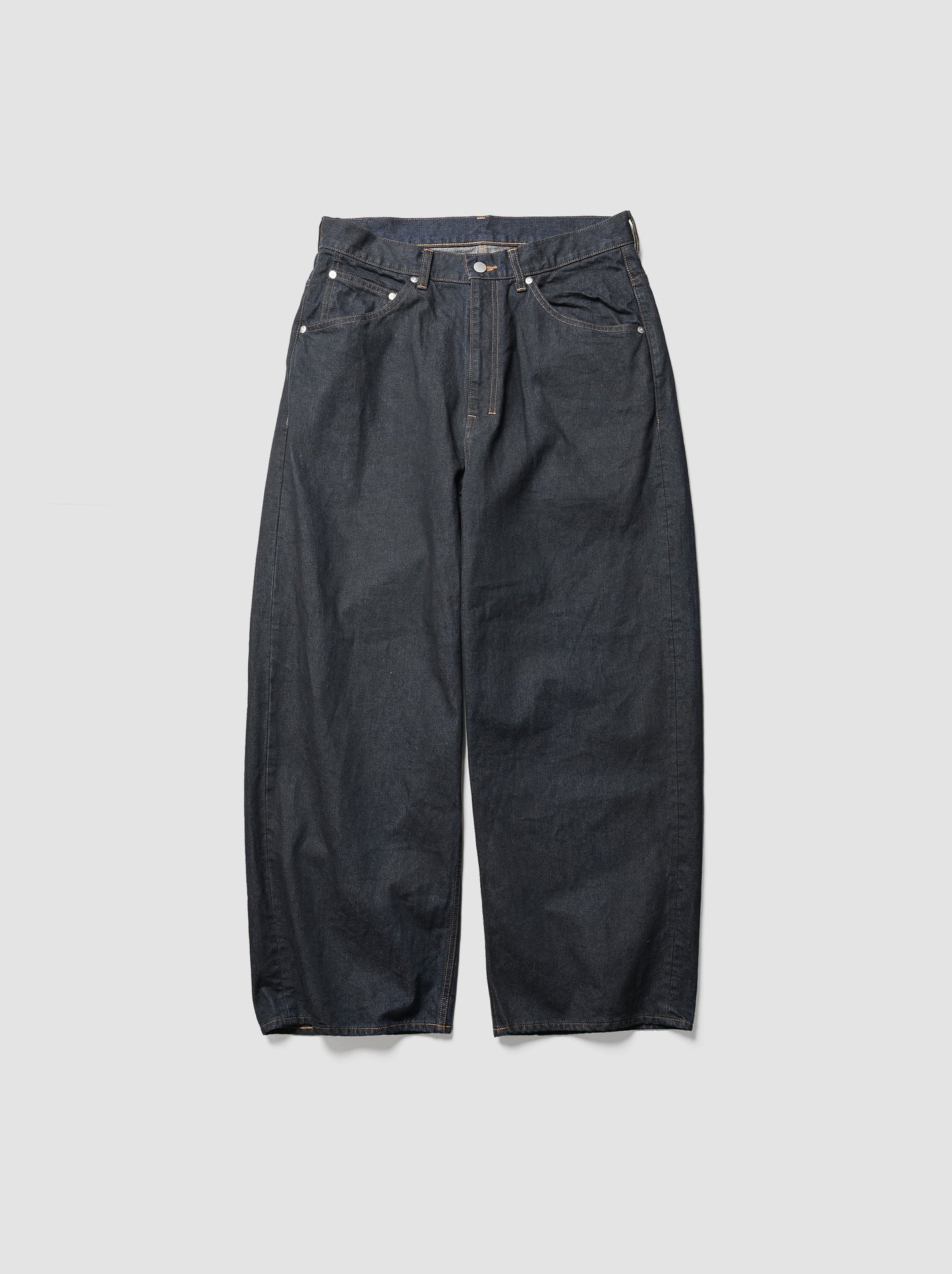 ANCELLM / STRAIGHT WIDE DENIM PANTS OW -INDIGO