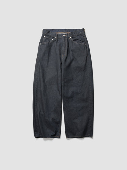 ANCELLM / STRAIGHT WIDE DENIM PANTS OW -INDIGO