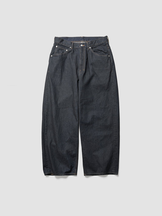ANCELLM / STRAIGHT WIDE DENIM PANTS OW -INDIGO