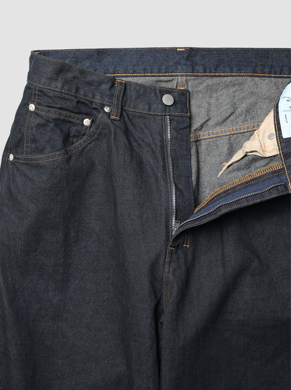 ANCELLM / STRAIGHT WIDE DENIM PANTS OW -INDIGO