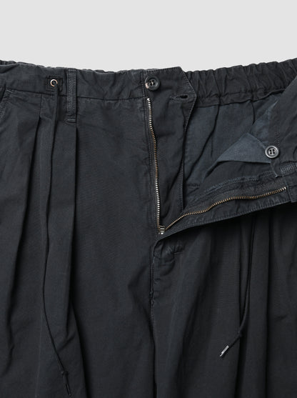 ANCELLM / POPLIN CARGO PANTS -BLACK