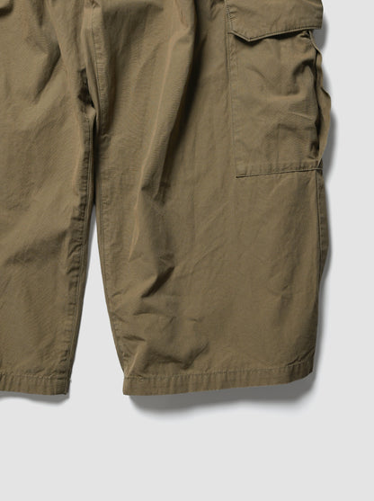 ANCELLM / POPLIN CARGO PANTS -OLIVE