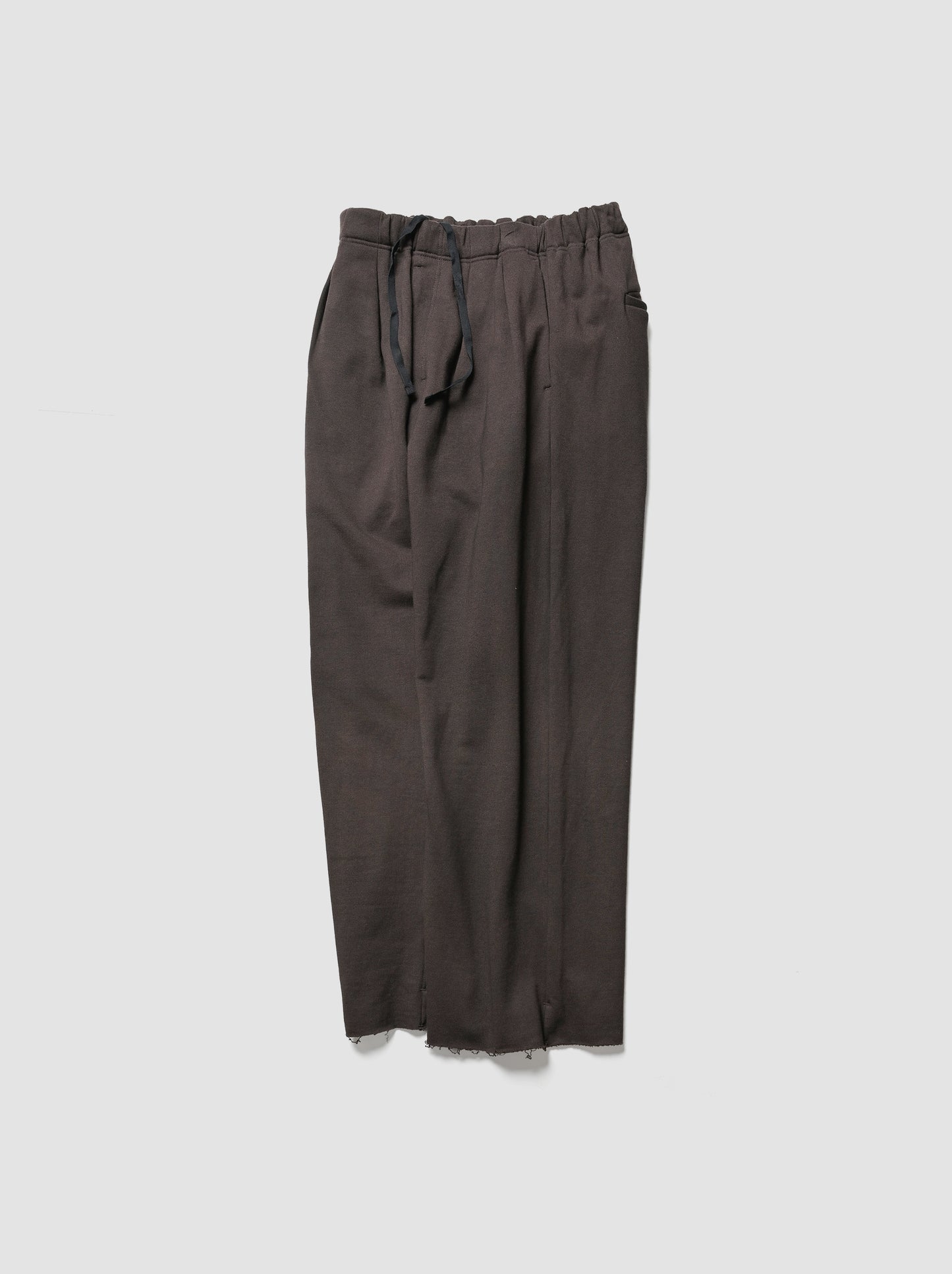 ANCELLM / SWEAT SLACKS -BROWN