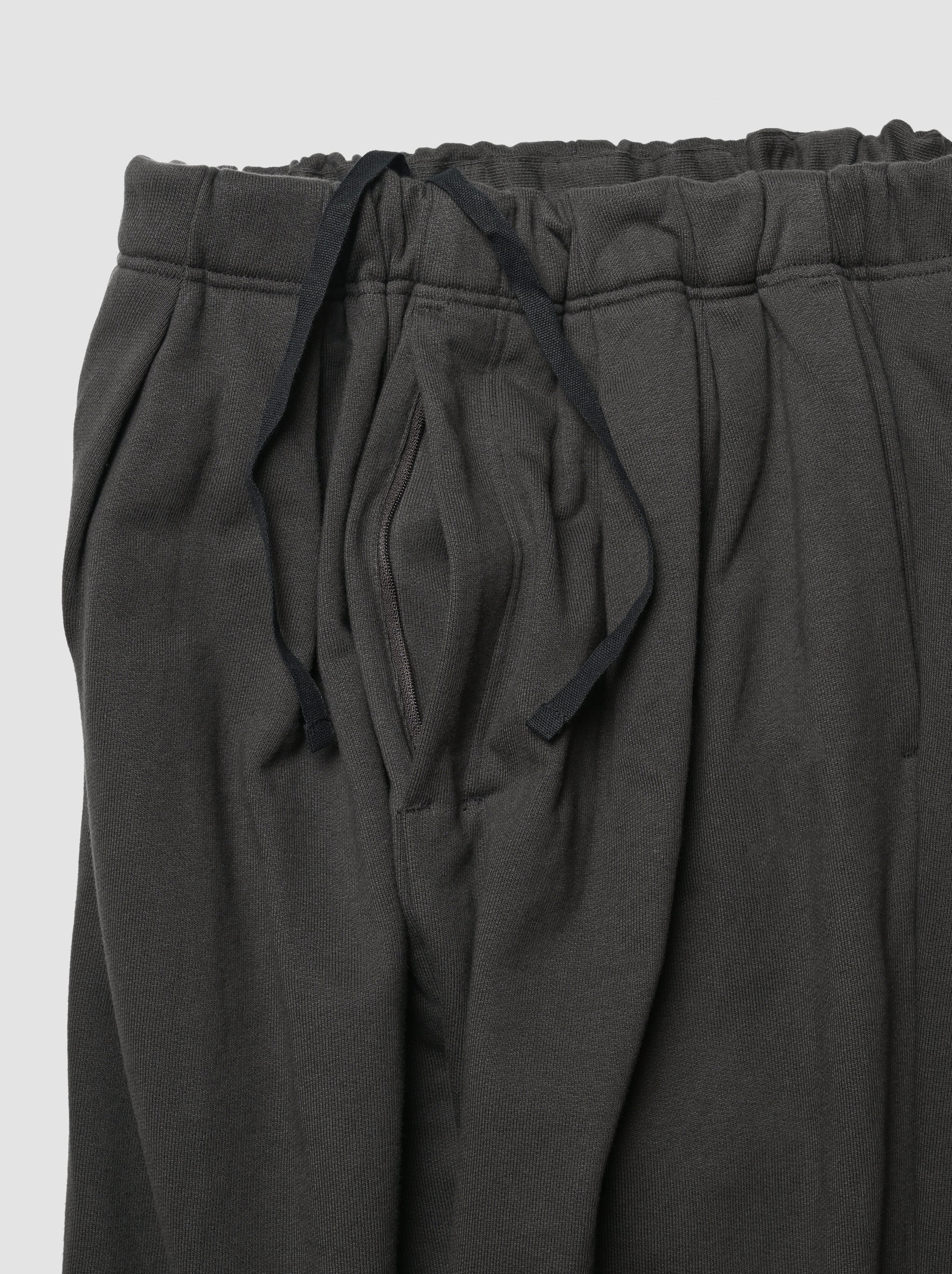 ANCELLM / SWEAT SLACKS -CHARCOAL