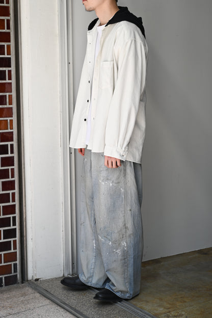 ANCELLM / HOODIE SHIRT -OFFWHITE