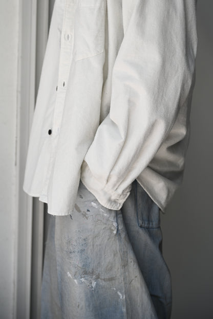 ANCELLM / HOODIE SHIRT -OFFWHITE