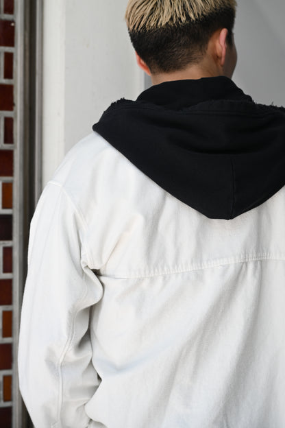 ANCELLM / HOODIE SHIRT -OFFWHITE