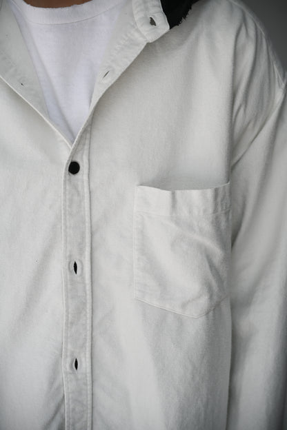 ANCELLM / HOODIE SHIRT -OFFWHITE