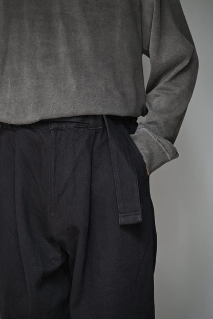 barbell object / belted pt -BLACK