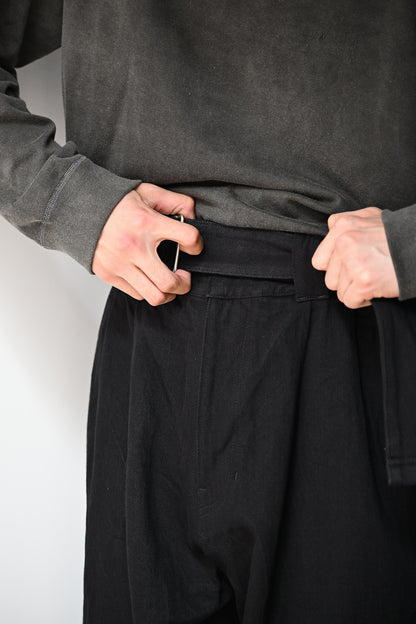 barbell object / belted pt -BLACK