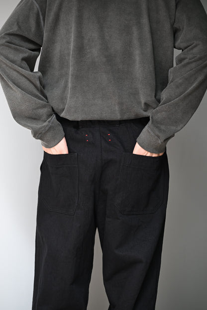 barbell object / belted pt -BLACK