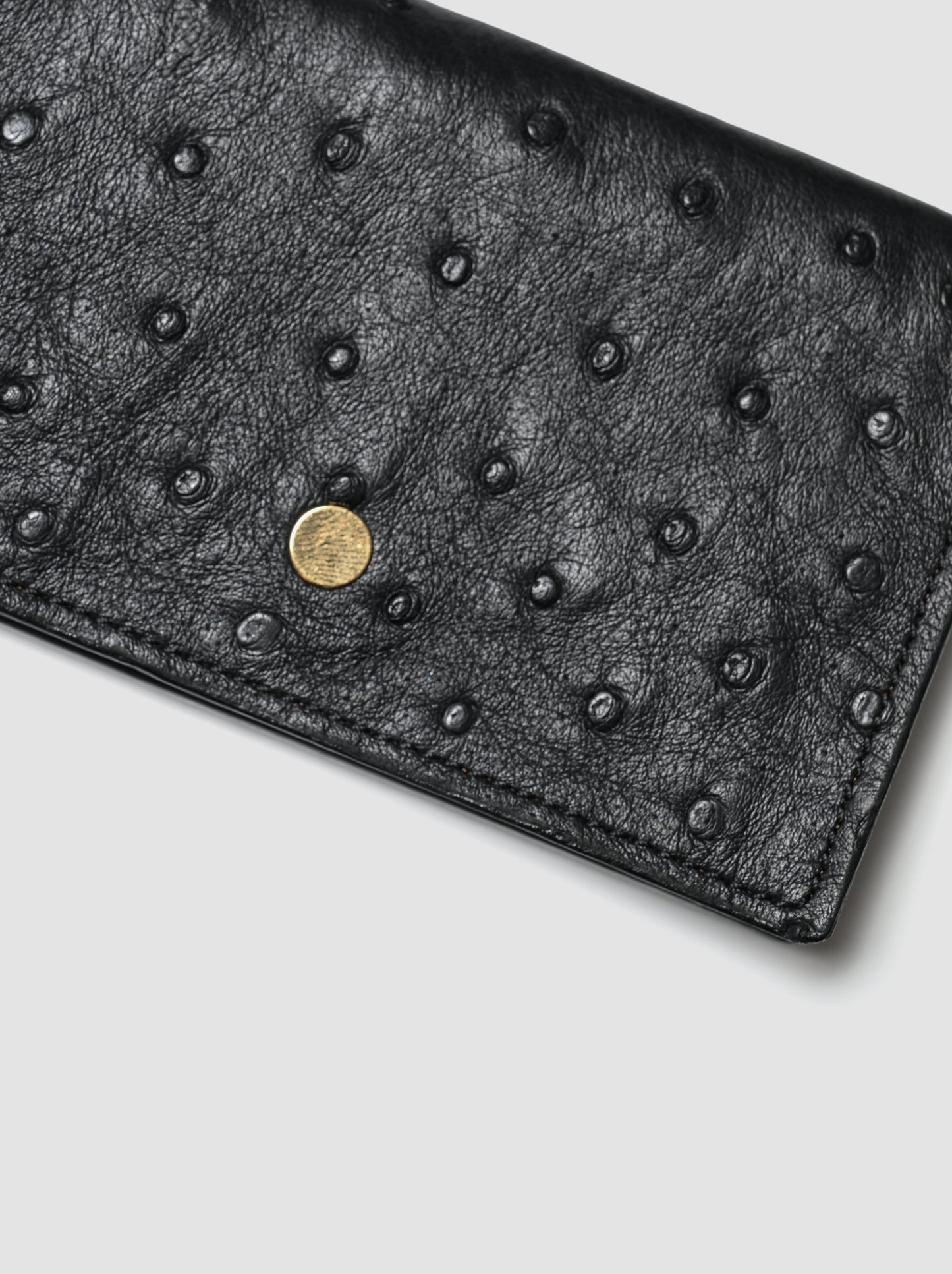 forme / <Card case> Ostrich -BLACK × DOUBLE