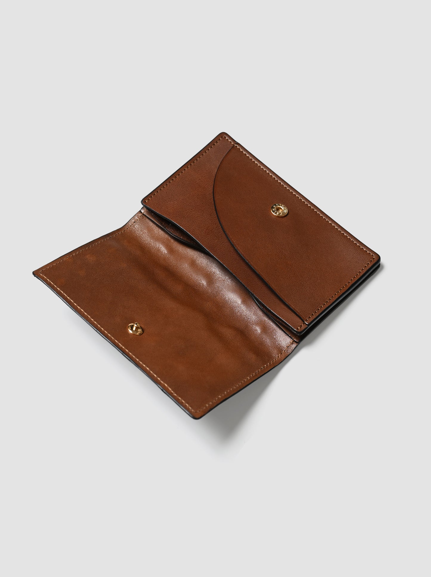 forme / <Card case> Ostrich -BLACK × DOUBLE
