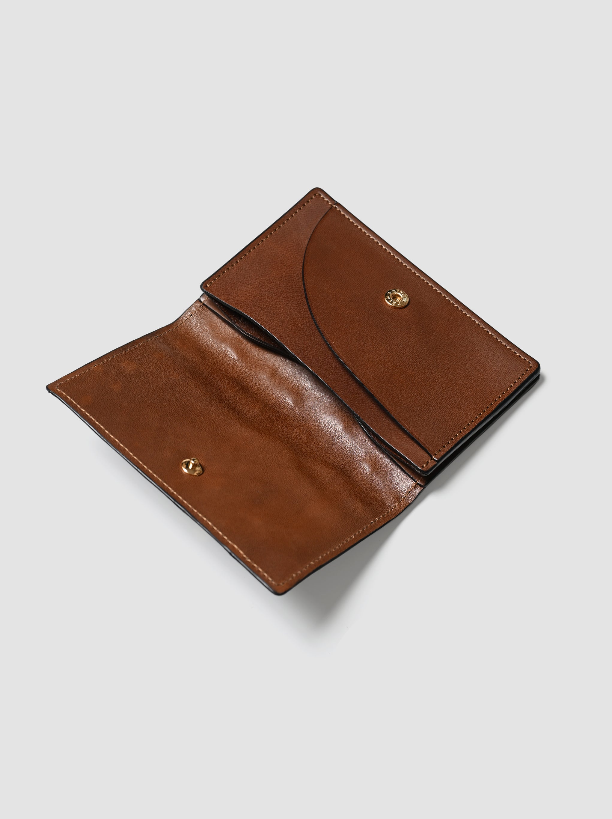 forme / <Card case> Ostrich -BLACK × DOUBLE