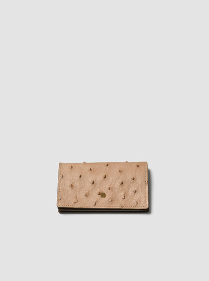 forme / <Card case> Ostrich -TAUPE