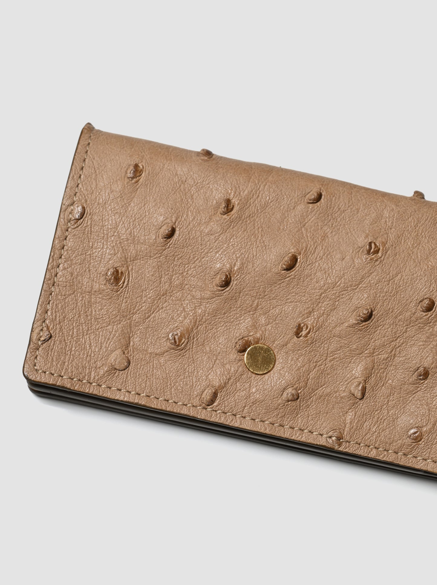 forme / <Card case> Ostrich -TAUPE