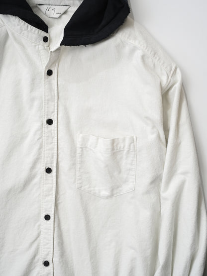 ANCELLM / HOODIE SHIRT -OFFWHITE