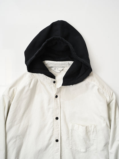 ANCELLM / HOODIE SHIRT -OFFWHITE