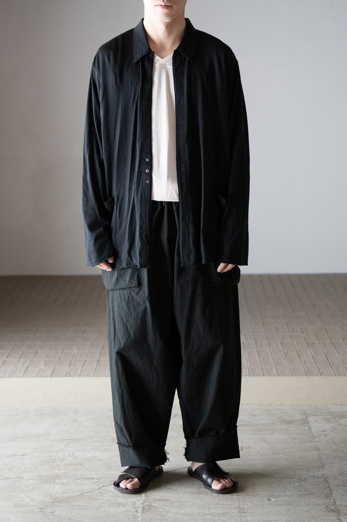 barbell object / 3b cardi -BLACK