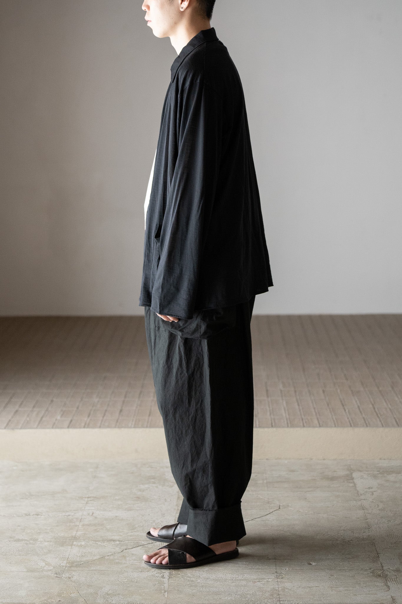 barbell object / 3b cardi -BLACK