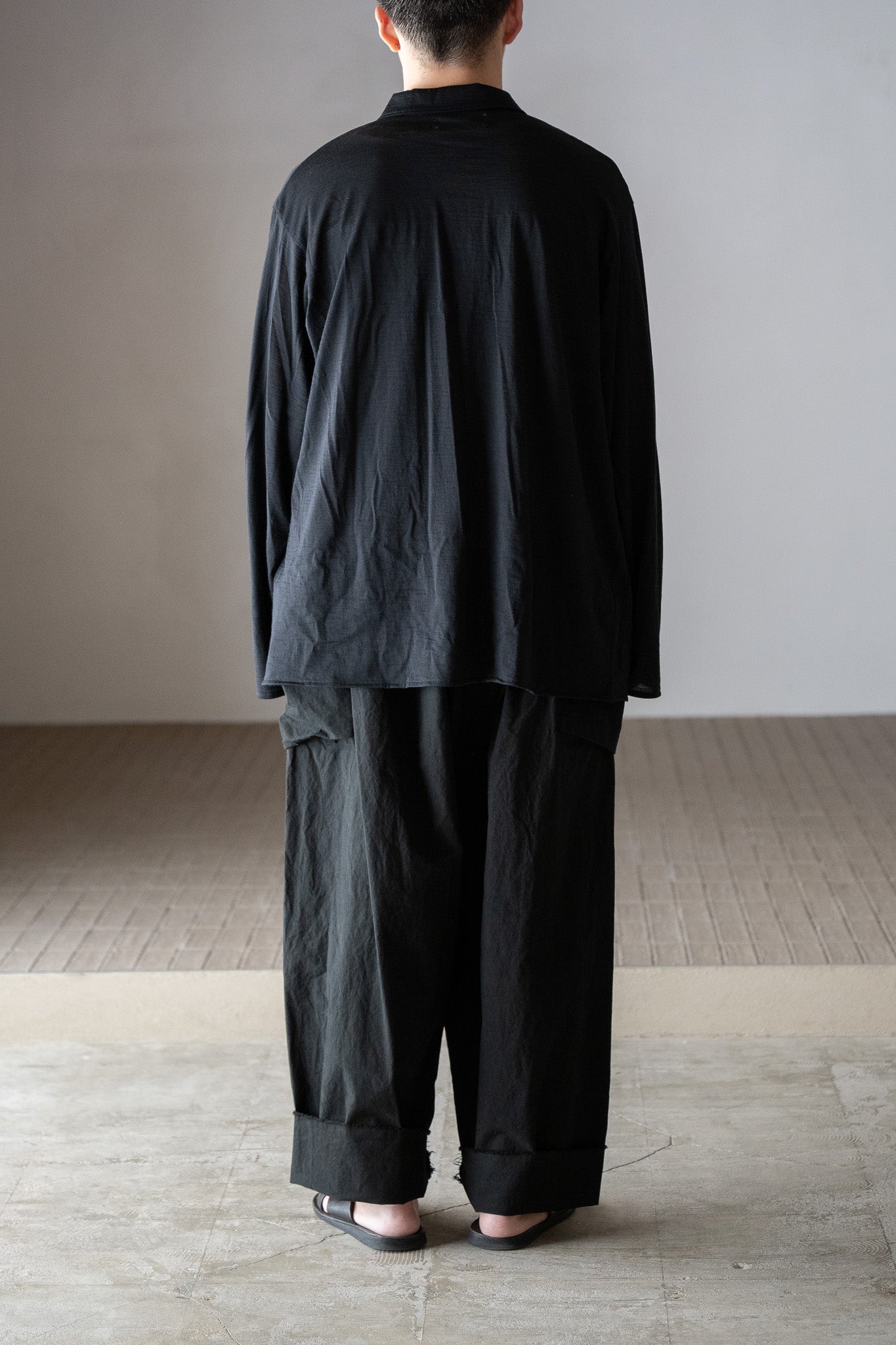 barbell object / 3b cardi -BLACK