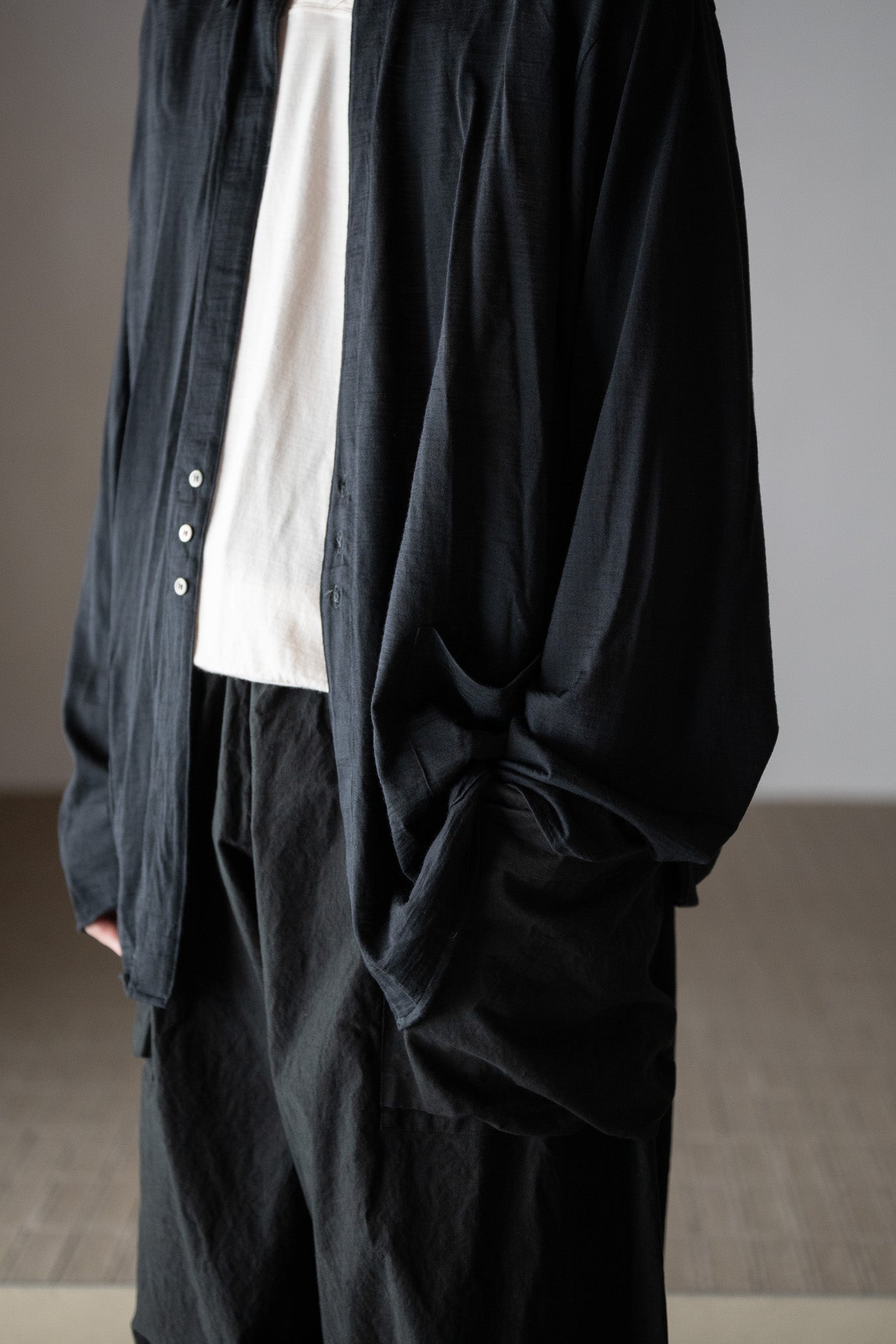 barbell object / 3b cardi -BLACK