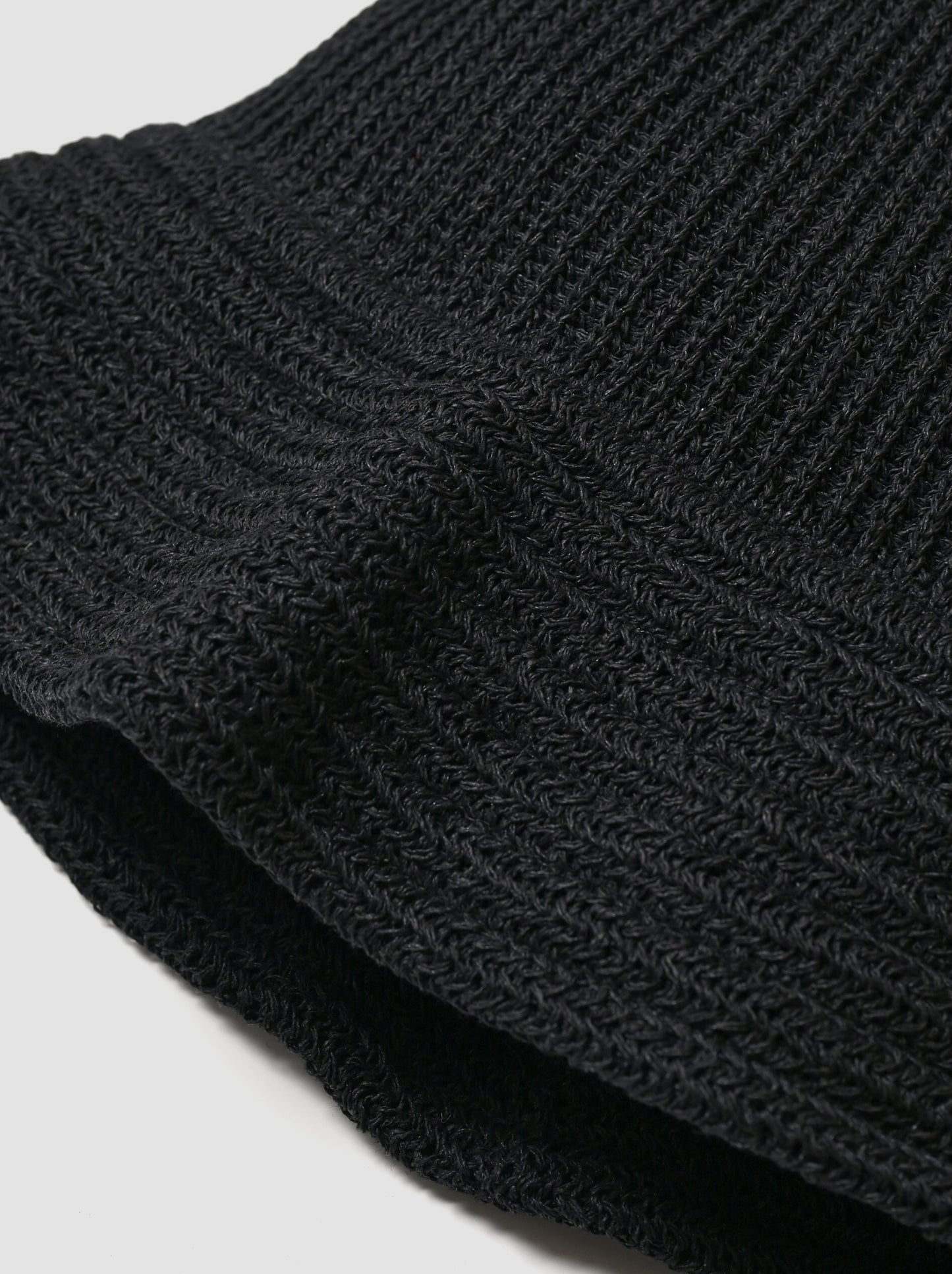 COMESANDGOES / 和紙 KNIT BALLOON HAT -BLACK