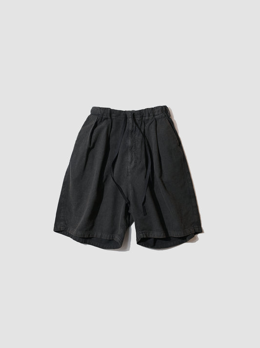 ANCELLM / C/R DUCK SHORT PANTS -BLACK
