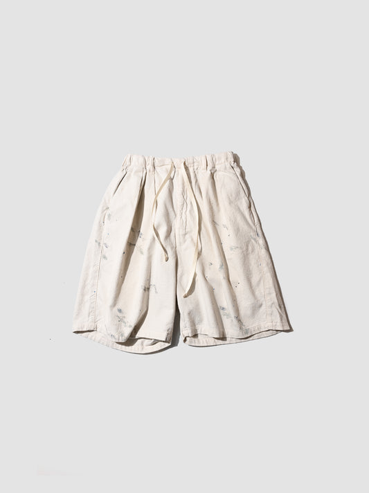 ANCELLM / C/R DUCK SHORT PANTS -WHITE