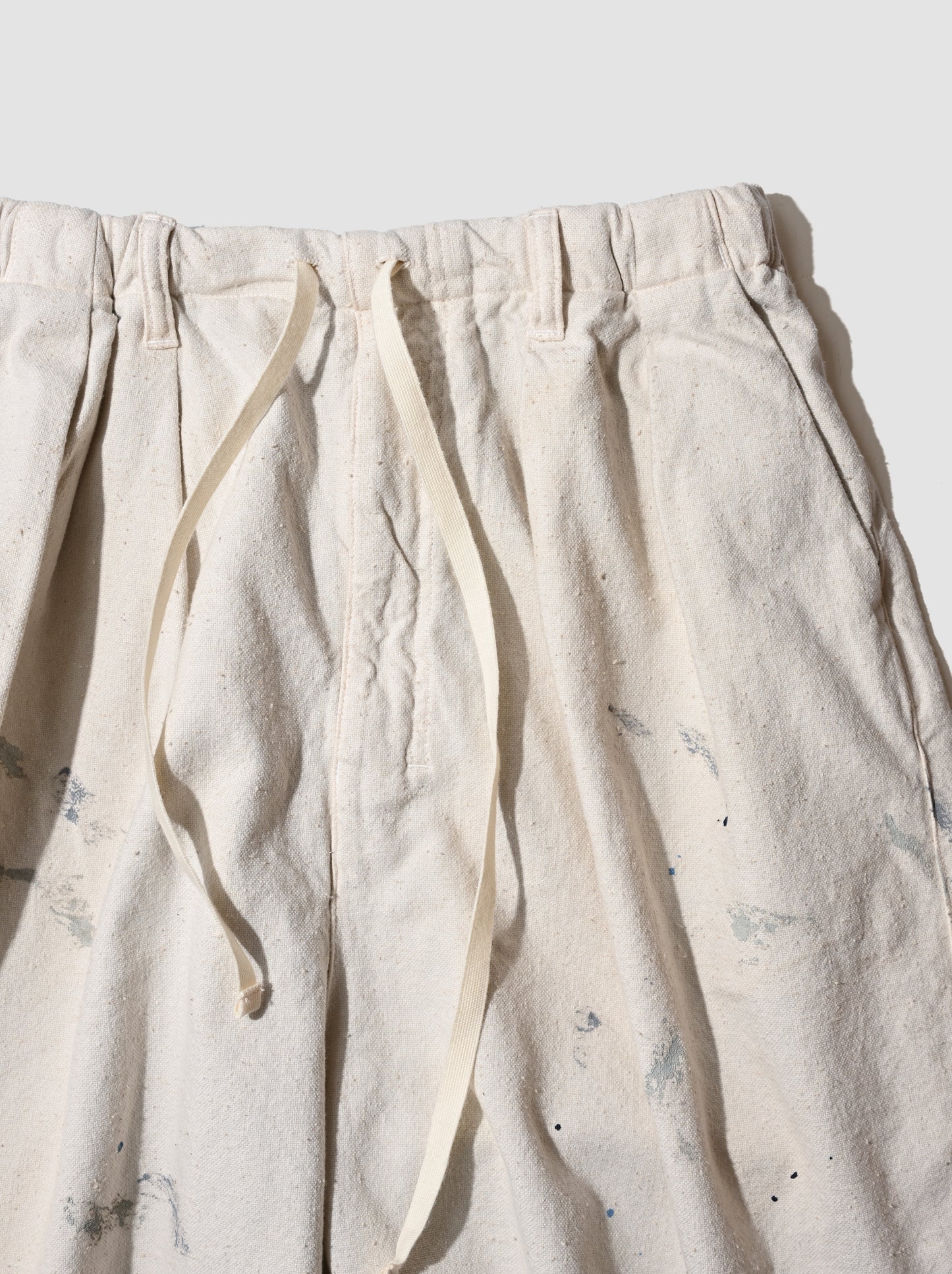 ANCELLM / C/R DUCK SHORT PANTS -WHITE