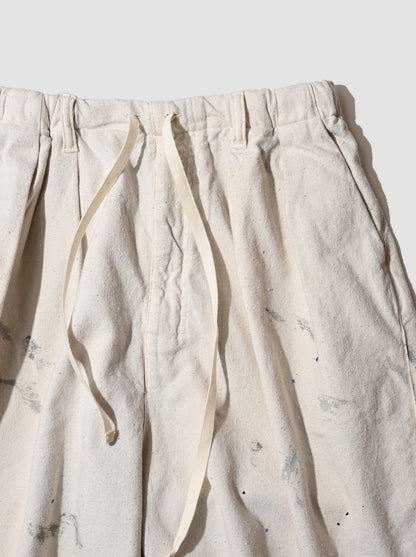 ANCELLM / C/R DUCK SHORT PANTS -WHITE