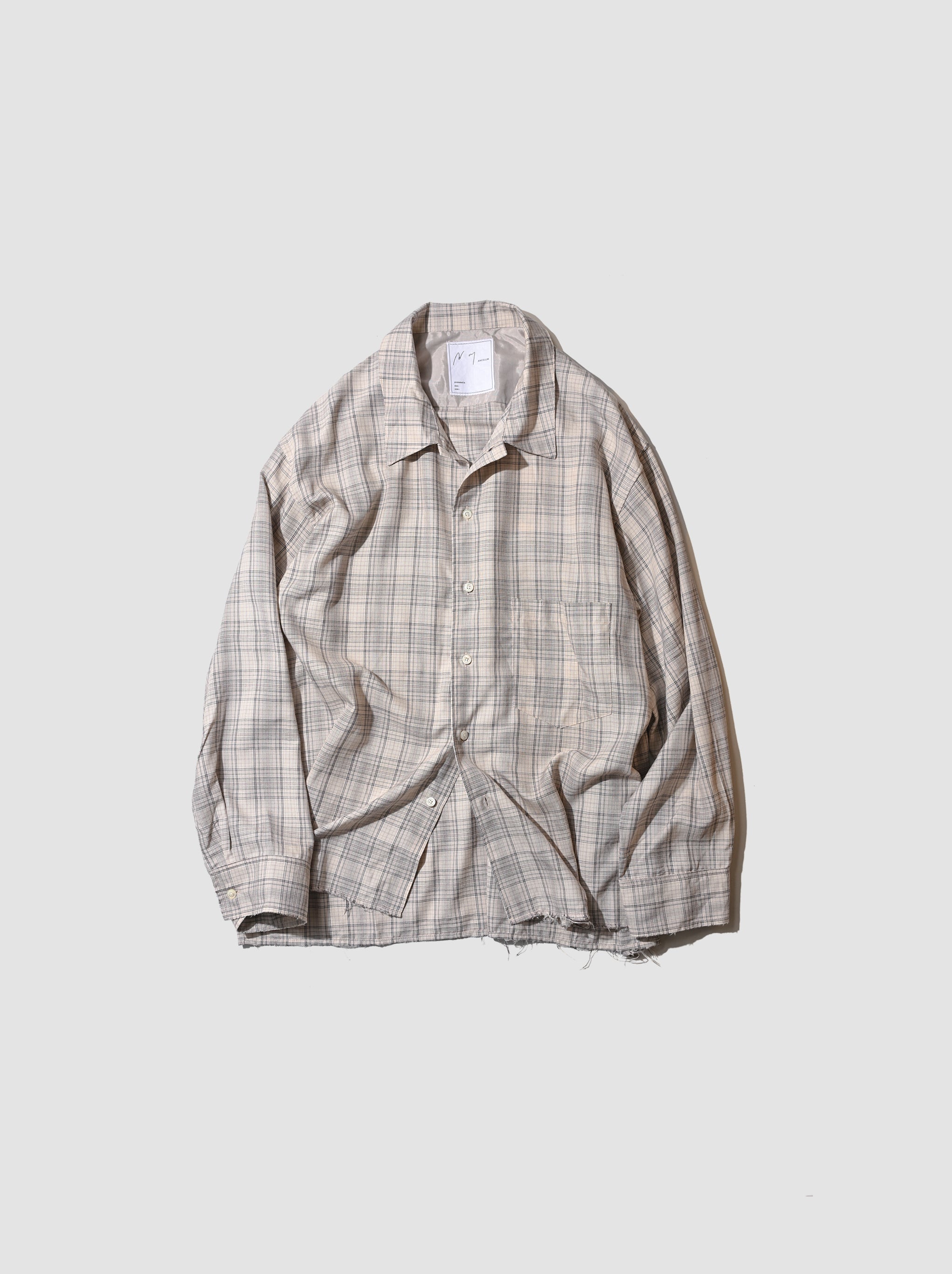 ANCELLM /RAYON CHECK SHIRT / WISM別注size1 ANCELLM C⁄R Check Shirt