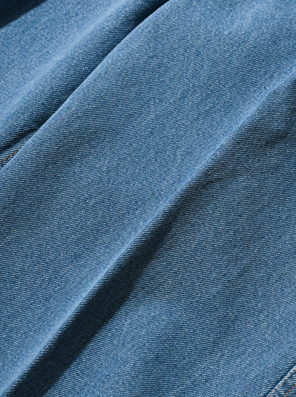 Cristaseya / BLEACHED DENIM HIGH- WAISTED JEANS -Bleached denim