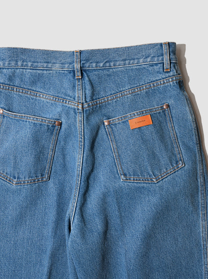 Cristaseya / BLEACHED DENIM HIGH- WAISTED JEANS -Bleached denim
