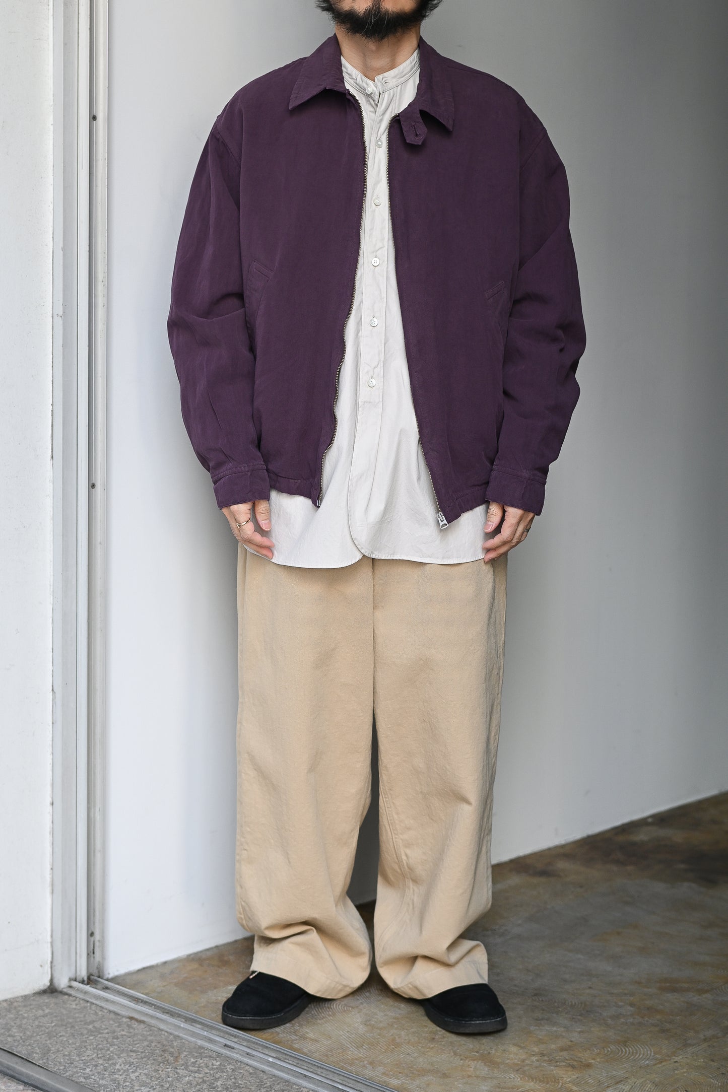 KAPTAIN SUNSHINE / Cotton Drill Wide Pants