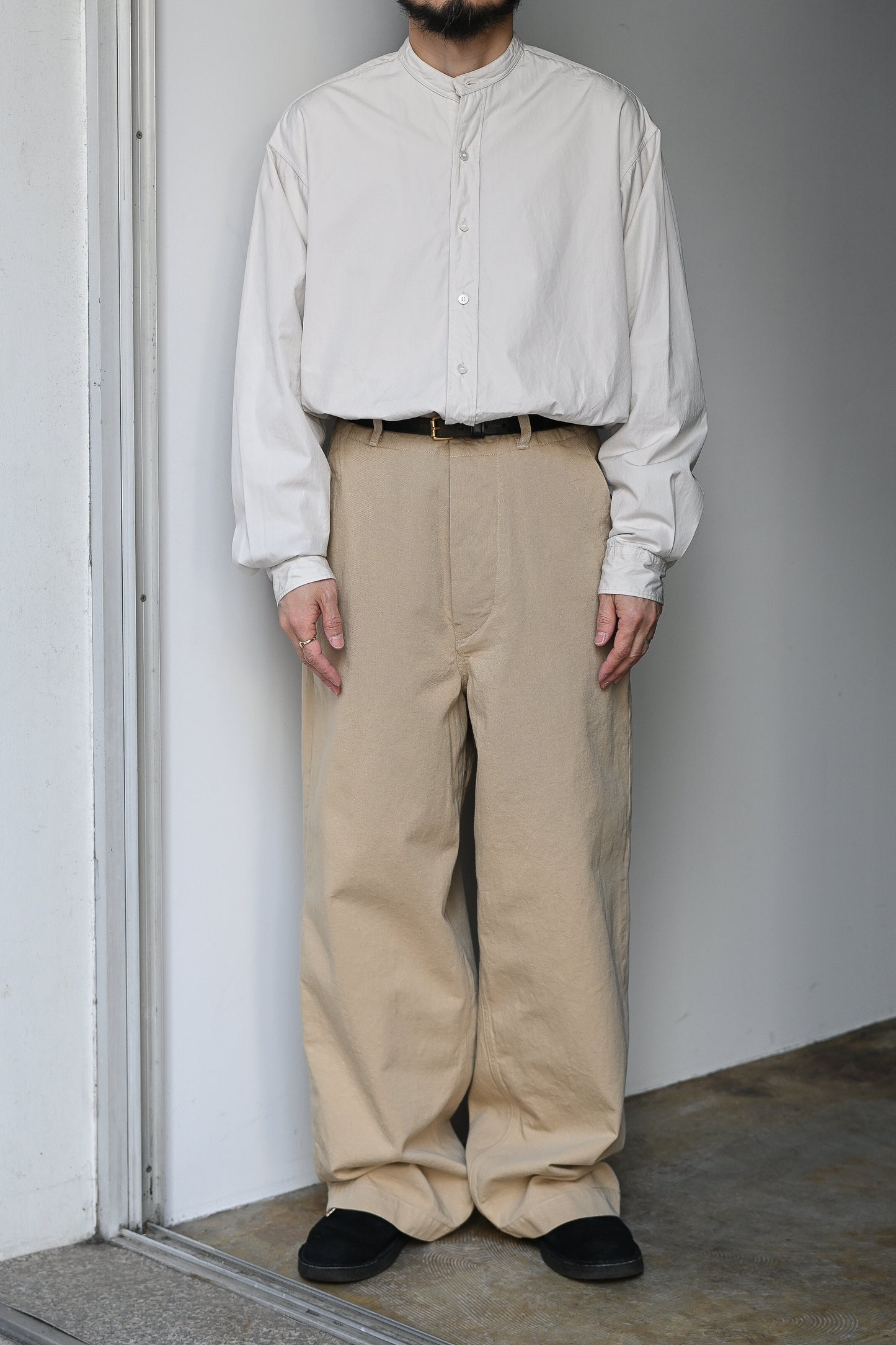 KAPTAIN SUNSHINE / Cotton Drill Wide Pants