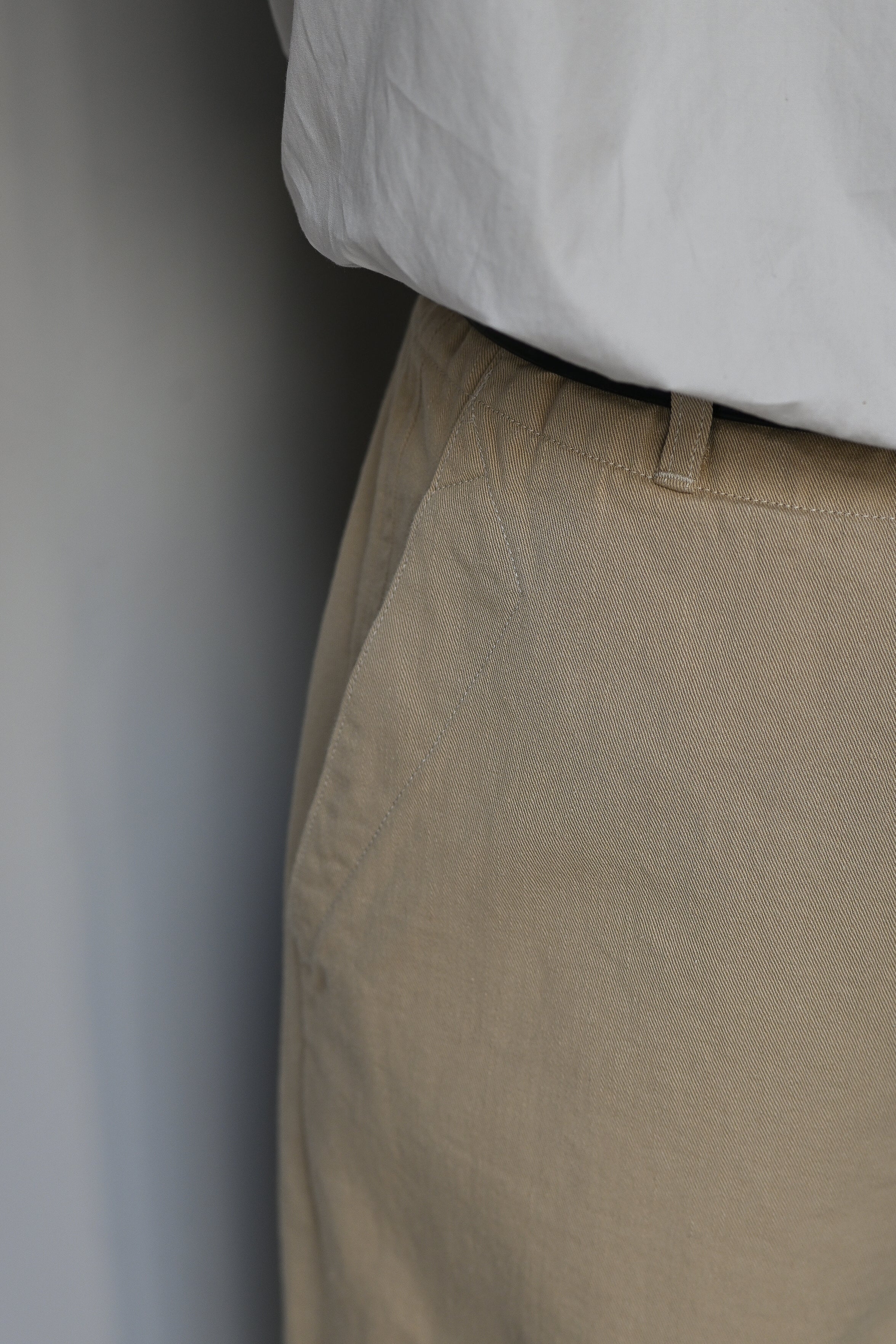 KAPTAIN SUNSHINE / Cotton Drill Wide Pants