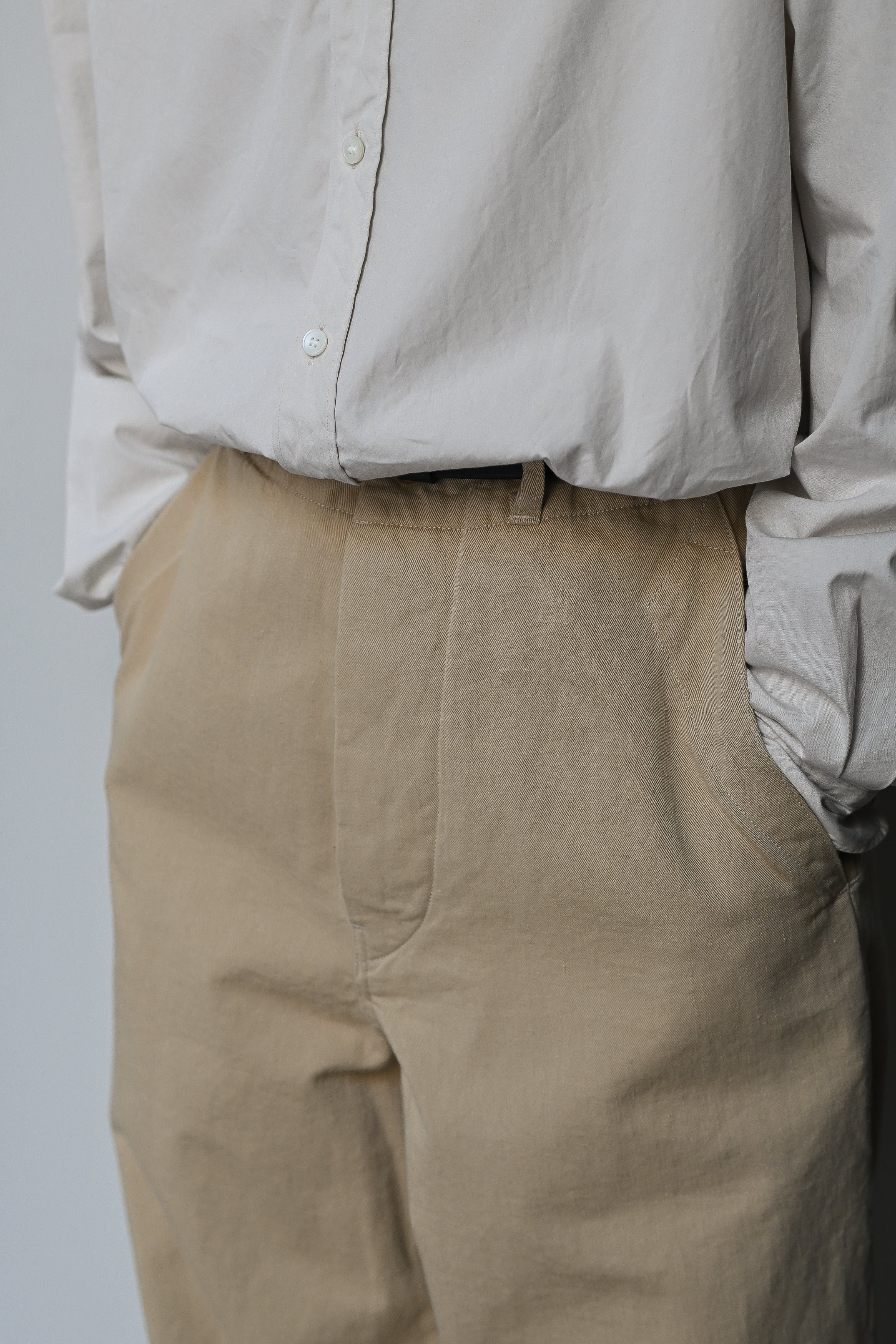 KAPTAIN SUNSHINE / Cotton Drill Wide Pants – and father