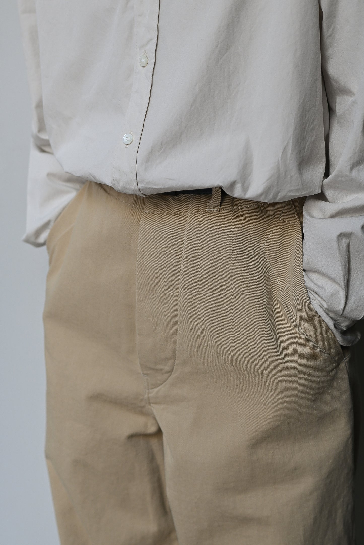 KAPTAIN SUNSHINE / Cotton Drill Wide Pants
