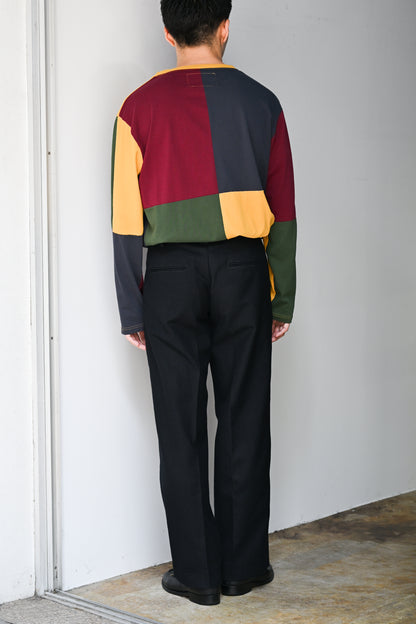 A MACHINE / Lame Trousers in imitation of “Henry IV” (Henry IV) -BLACK