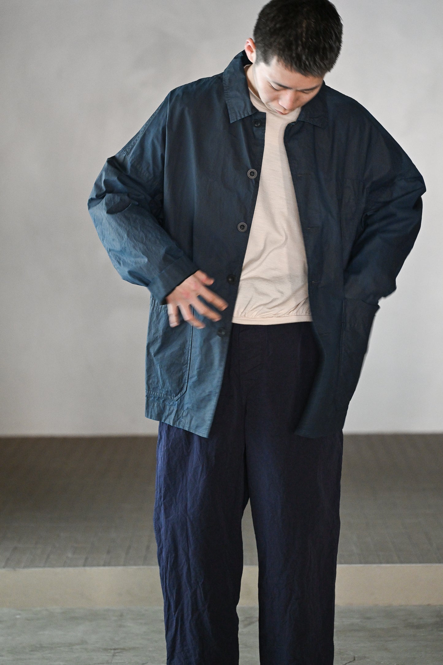 CASEY CASEY / HIGA TRAVAIL JACKET -NAVY