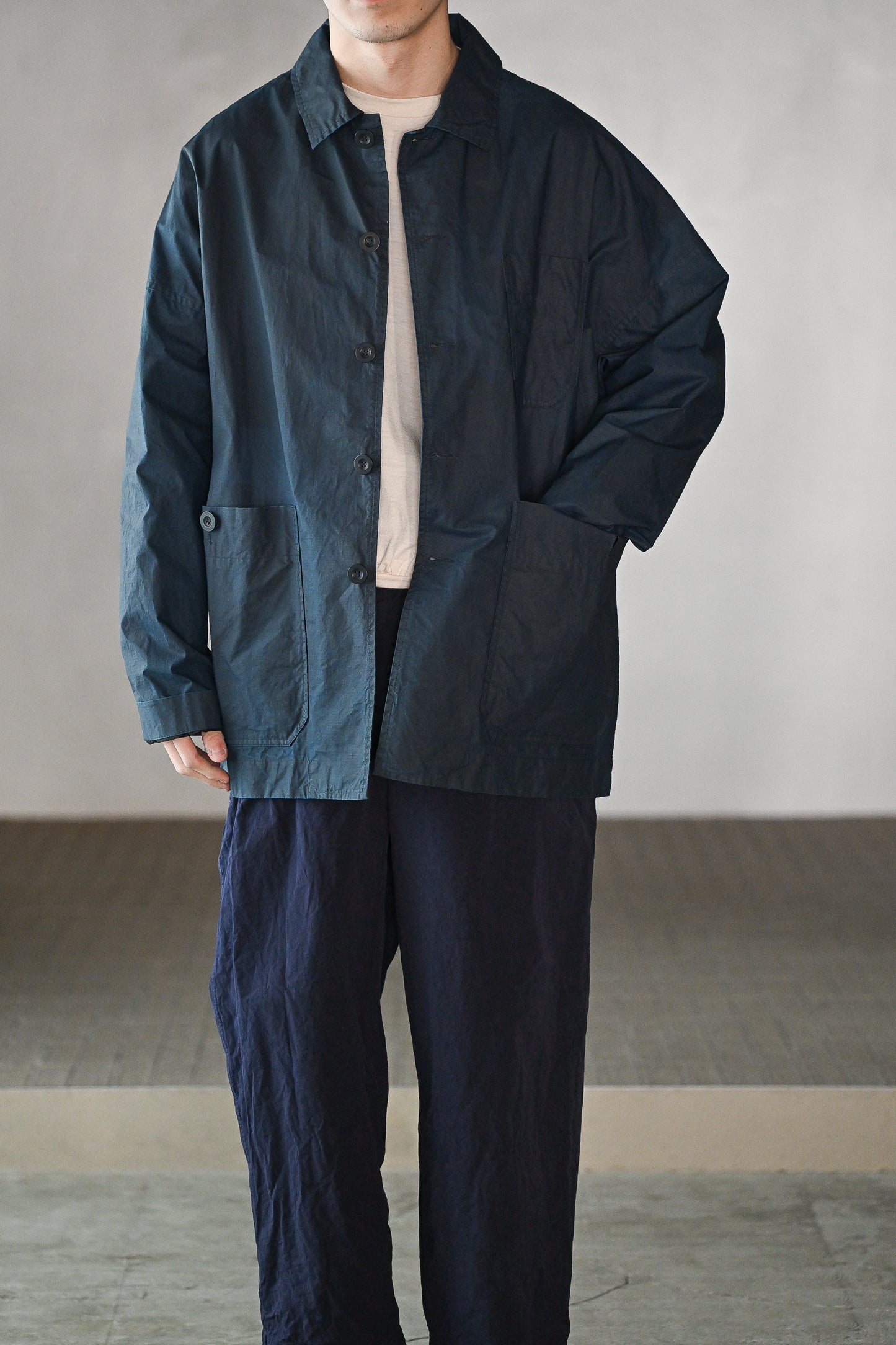 CASEY CASEY / HIGA TRAVAIL JACKET -NAVY