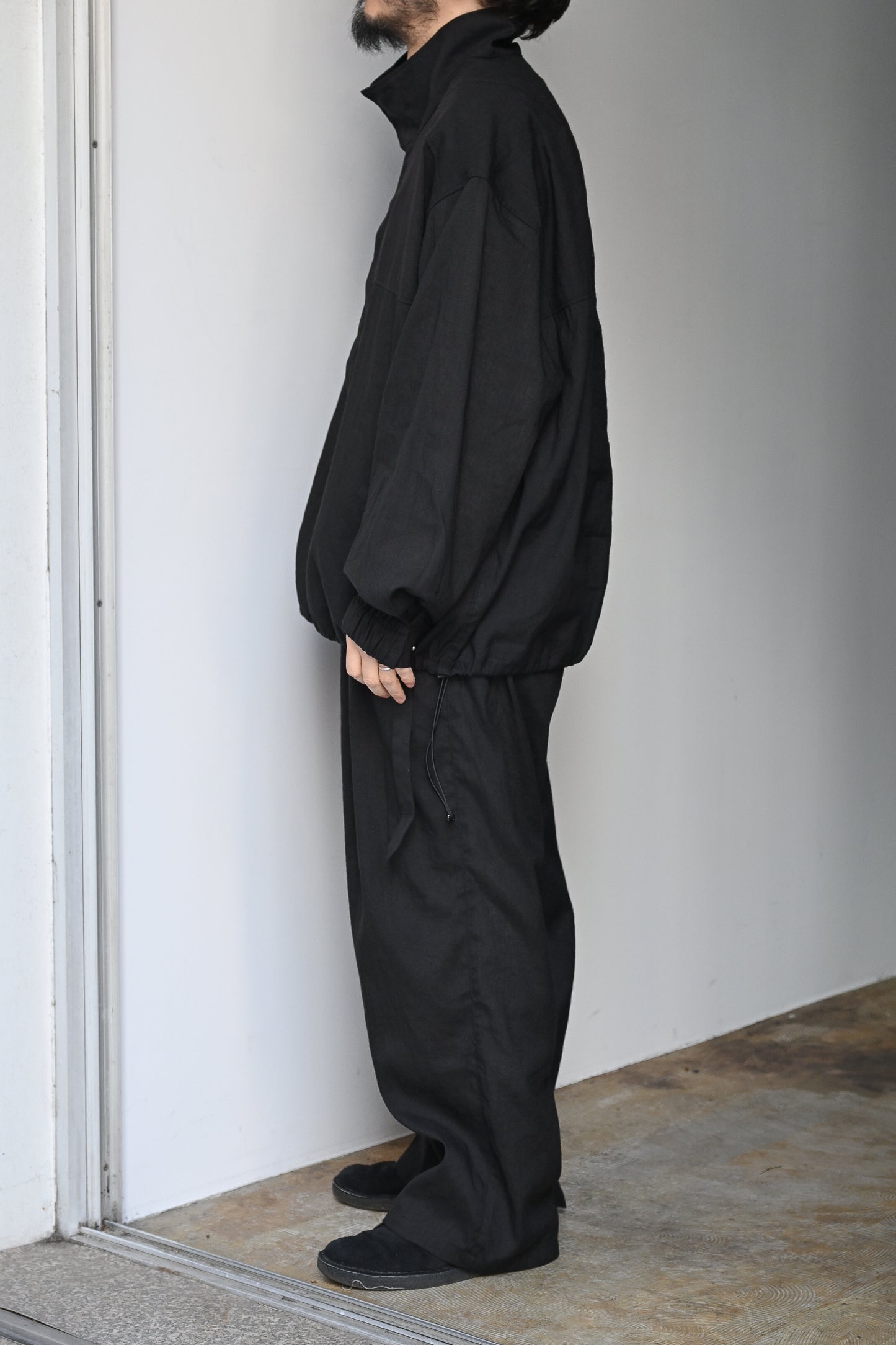 ANCELLM / L/N PULLOVER SHIRT -BLACK