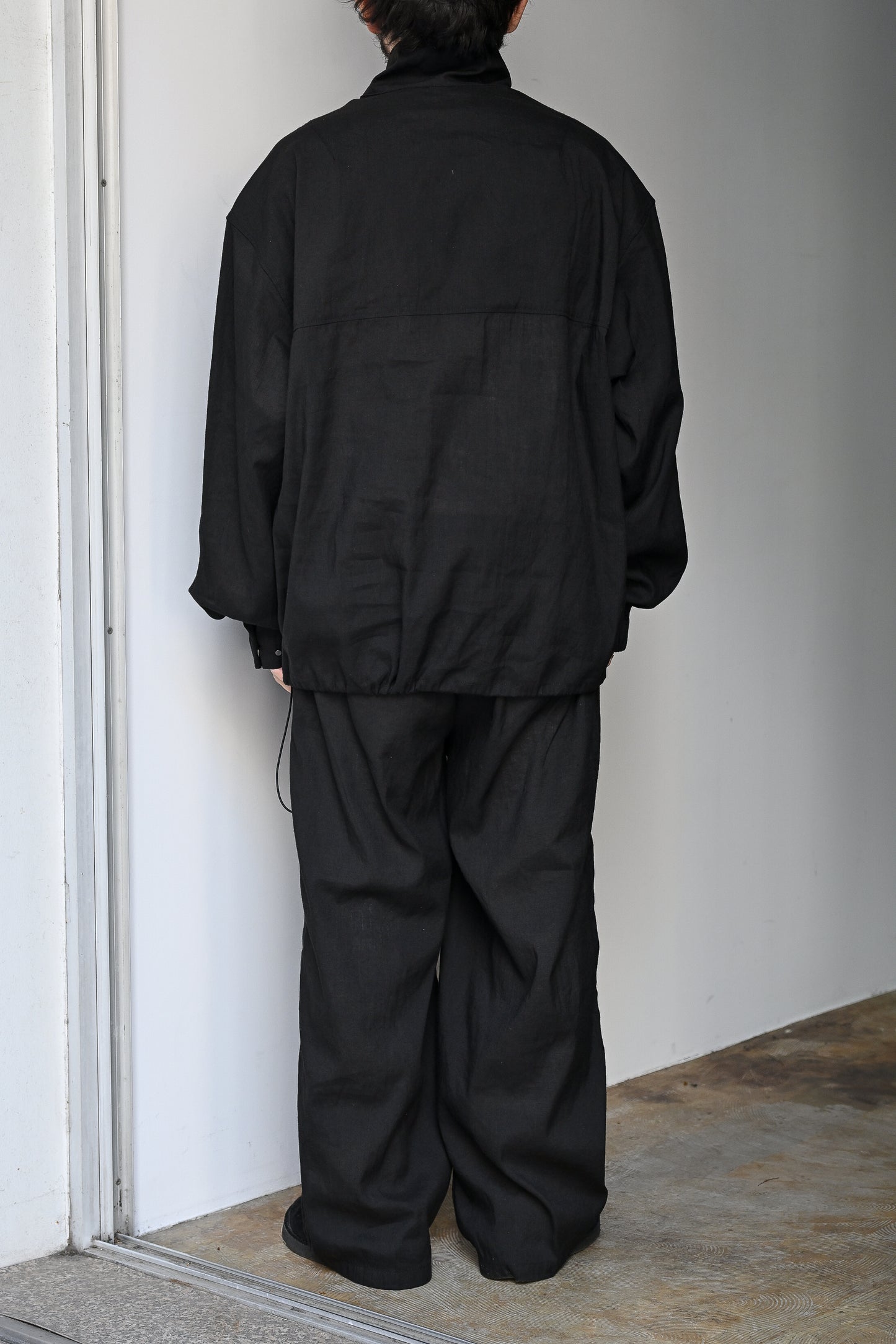 ANCELLM / L/N PULLOVER SHIRT -BLACK